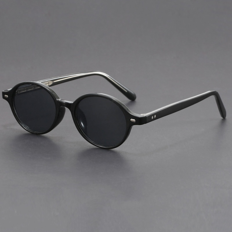 Designer Oval Sunglasses Women Small Round Glasses Retro Vintage Men Y2K Cool Niche Circular High-end Sturdy Metal inlay UV400 Protection anti blue li