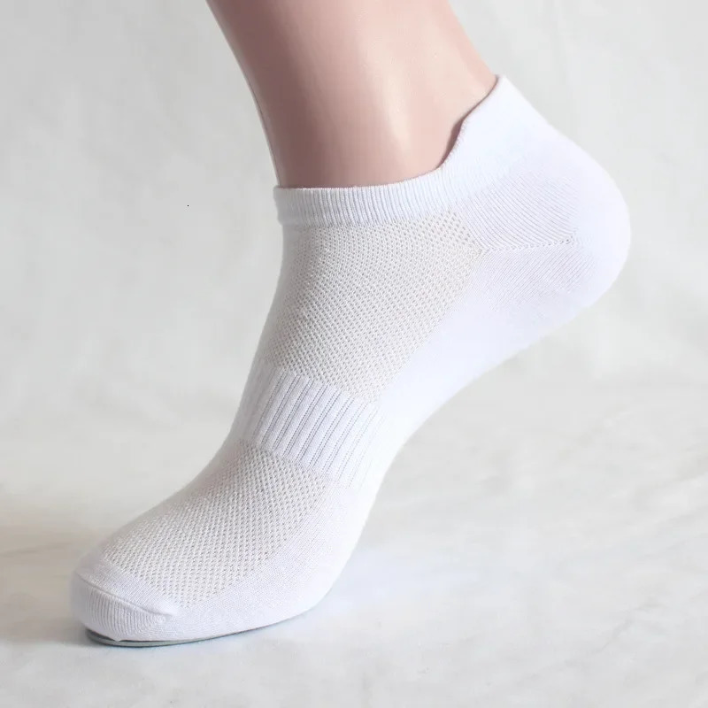 6 Pairs Ankle Socks and Mens Couple Student Cotton Ear Plus Size Mesh Athletic Sports Running Solid Color Boat 250714