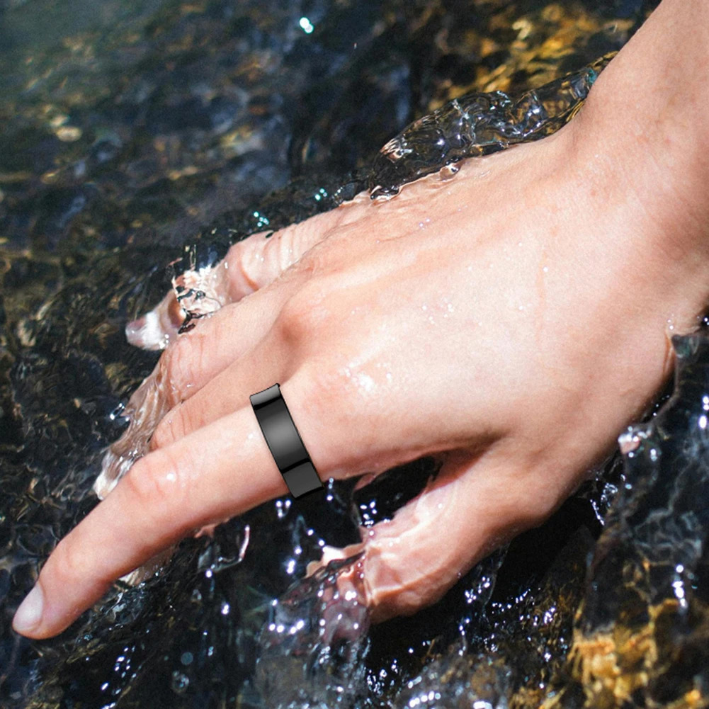R09 Smart Ring Waterproof Body Temperature Health and Sleep Monitor Heart Rate Blood Oxygen Sleep Monitoring with Charging Case 250711
