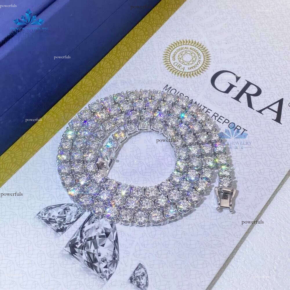 Hot Selling 3mm/4mm/5mm Bracelet Necklace Vvs Moissanite Dia Jewelry Sier Tennis Chain