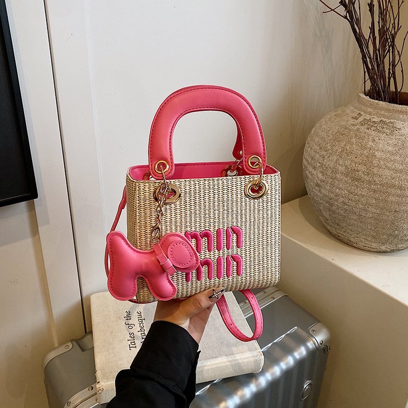 Fashionable versatile woven crossbody bag new design handbag women's beach shoulder bag