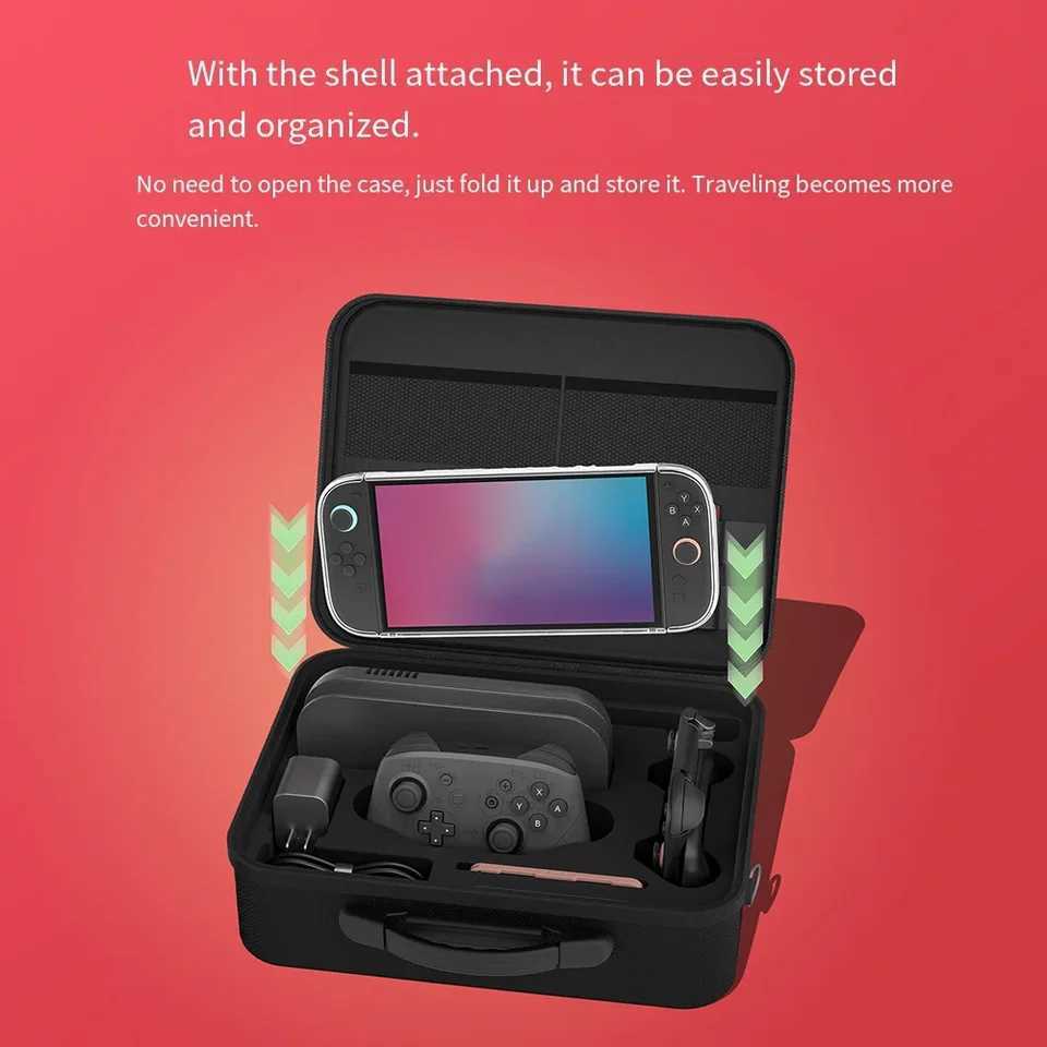 Versatile Waterproof Storage Bag For Nintendo Switch 2 Portable Stylish Travel Carrying Case With Shoulder Strap Game Accessory