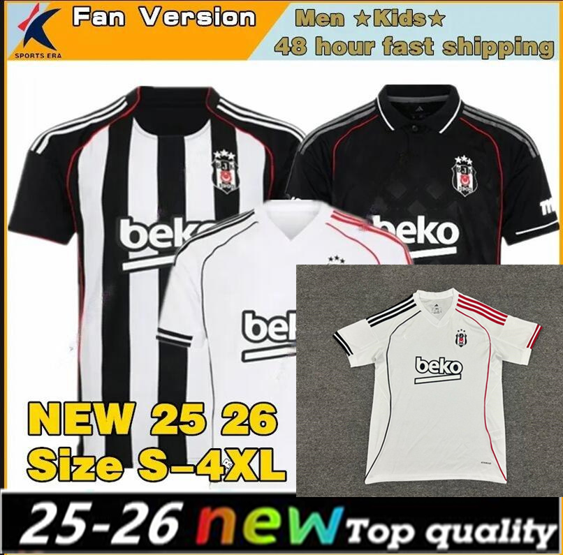 NEW 25 26 Besiktas Soccer Jerseys 2025 2026 Home Away Third RASHICA SEMIH GABRIEL IMMOBILE J. MARIO NECIP ZAYNUTDINOV MASUAKU RAFA Football shirt