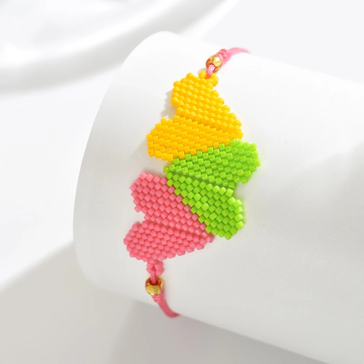 1pc In Love Heart Charm Miyuki Bracelet Boho Fashion Beaded Jewelry Suitable for daily wear For Chic Women Friendsh 250712
