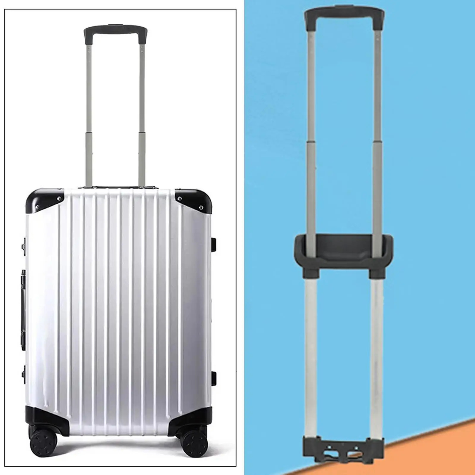 Suitcase Handle Replacement Four-section Suitcase External Aluminum Trolley Boarding Case Telescopic Trolley Luggage Accessories 250708