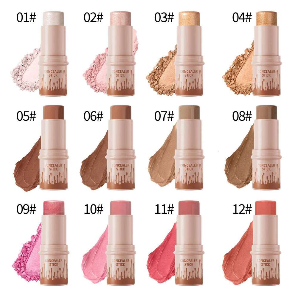 Makeup Face Contouring Bronzer Stick ltifunctional Highlighter Brightening Silkworm Blusher Rouge Cream Modify Concealer Pen X250715