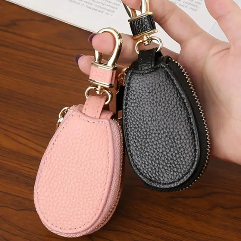 1PCS Leather Zipper Key Wallet Keychain Multifunctional Mini Purse Key Holder Case 250714