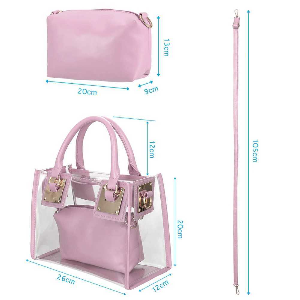 Clear Transparent Shoulder Bag Jelly Candy Summer Beach Handbag Messenger Bags