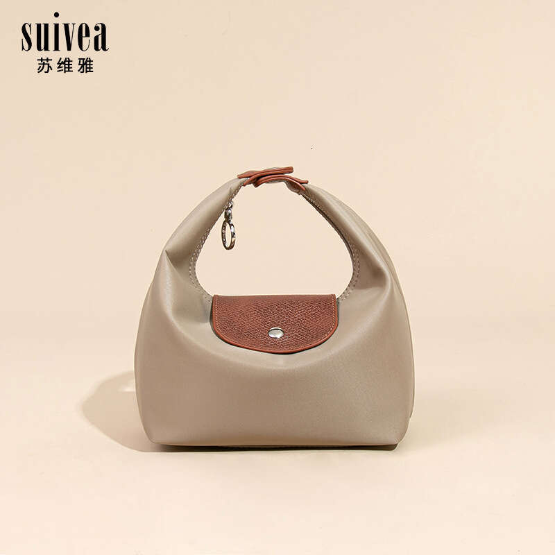 High-Quality Nylon Cloth Lunch Box Commuting Handheld Bento Single Shoulder Crossbody Dumpling Underarm Bag