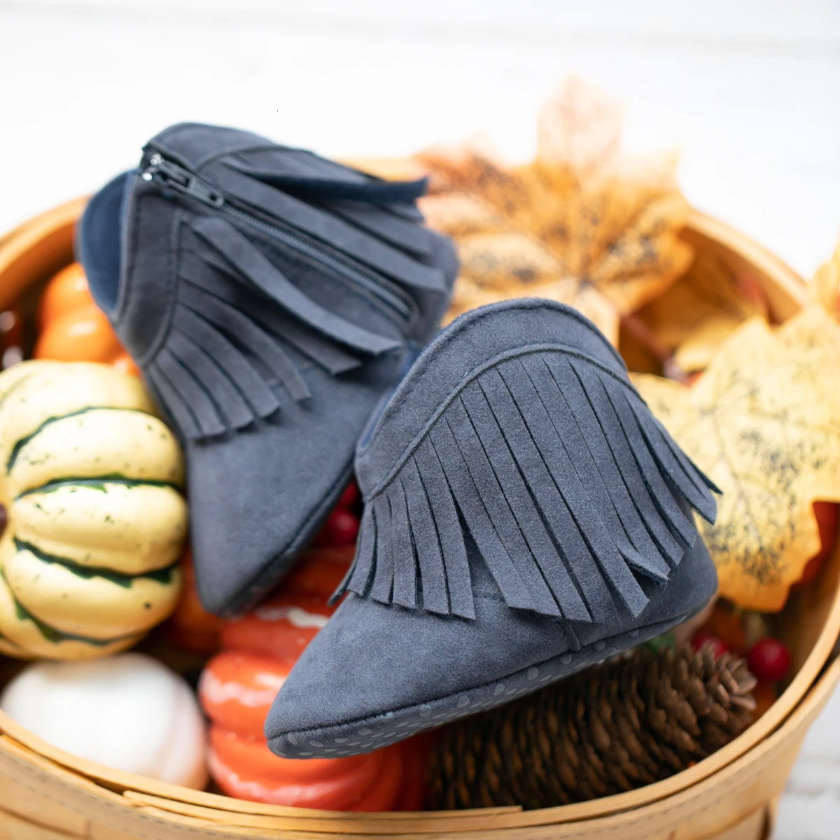 KIDSUN Baby Booties Girl Boy Prewalker Solid Infant Toddler First Walkers Soft Sole Anti-slip Boots born Moccasin 250715