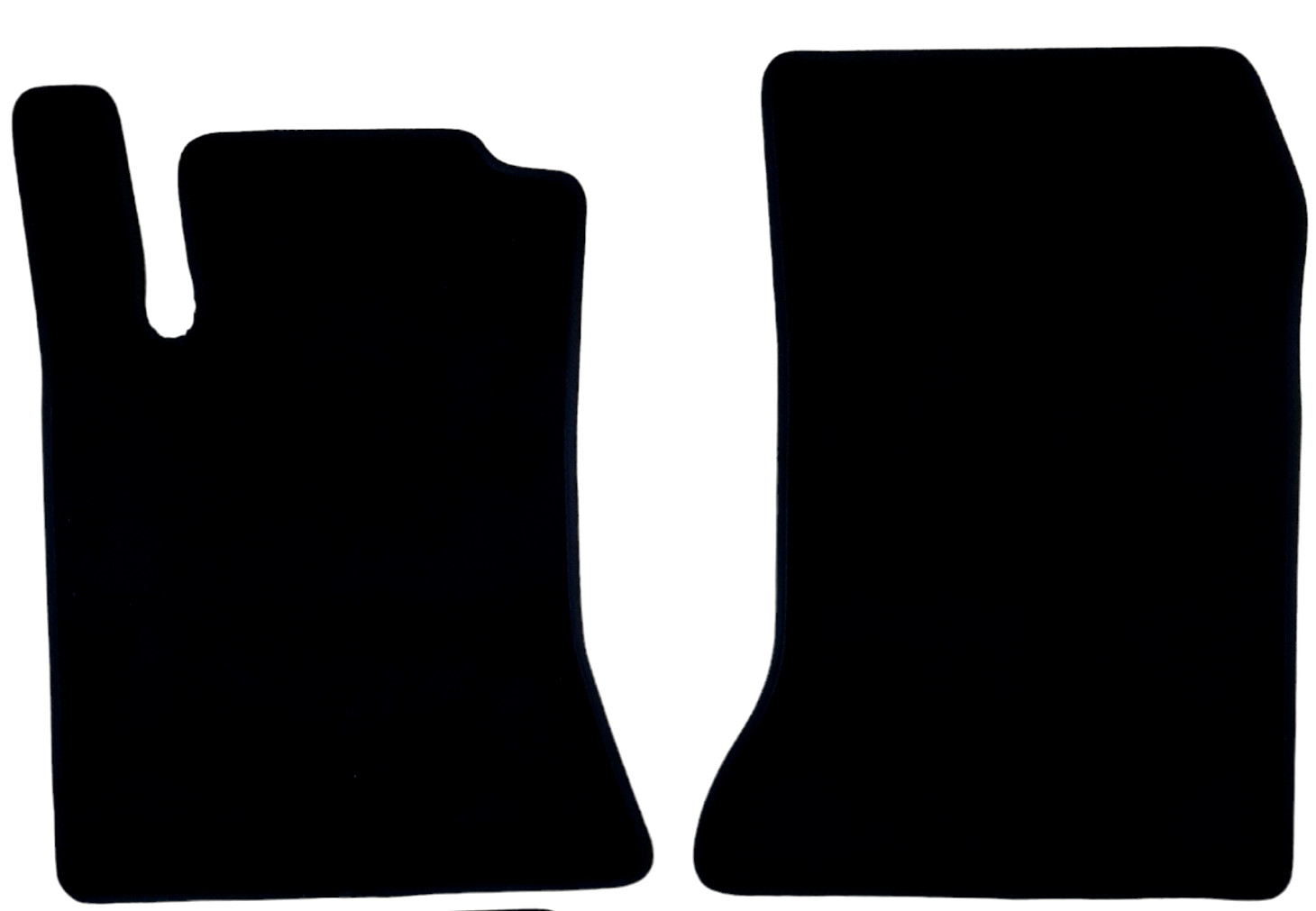 Front Car Floor Mats Velour For Mercedes A-Class Waterproof Black Carpet Liners