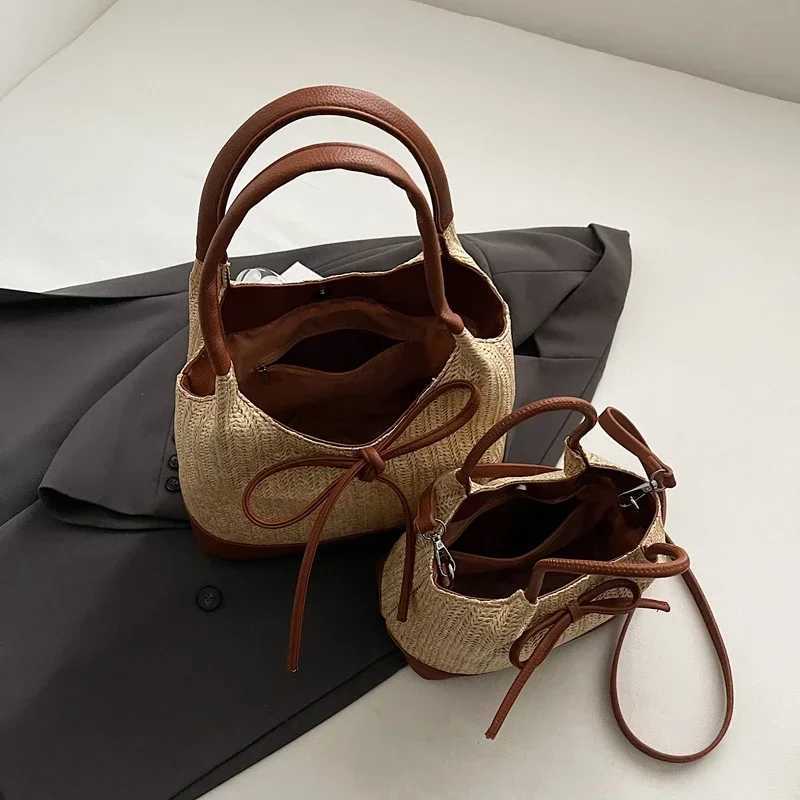 Small Crossbody Bags for Women 2025 Summer Ladies New Shoulder Bag Females Bow Beach Bags Handbags and Purses
