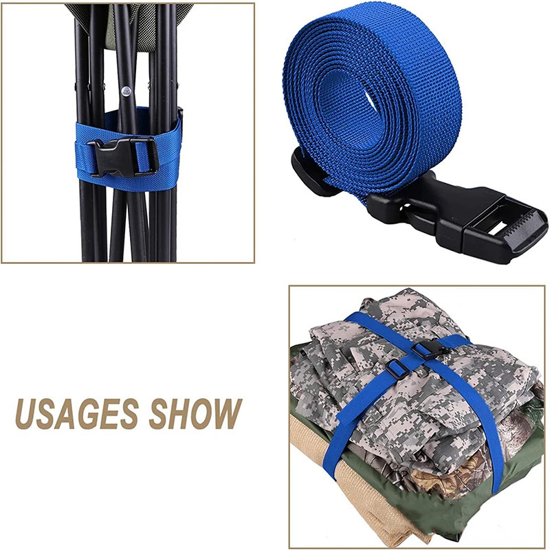 4 pieces of luggage straps for suitcases with adjustable buckle 250708