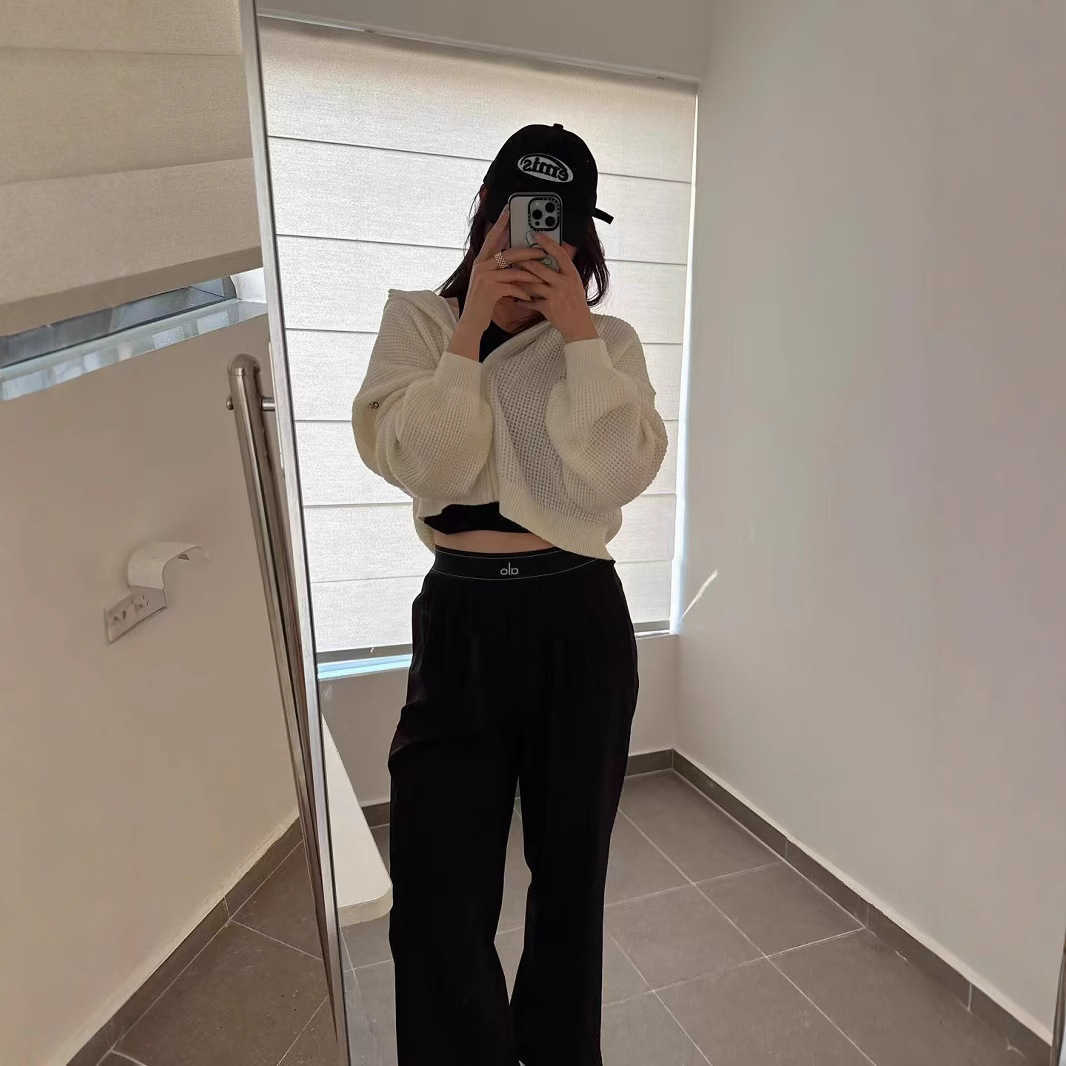 Embroidered casual suit pants for spring and summer 2025 loose hanging casual pants for women versatile and slimming straight leg suit L250714