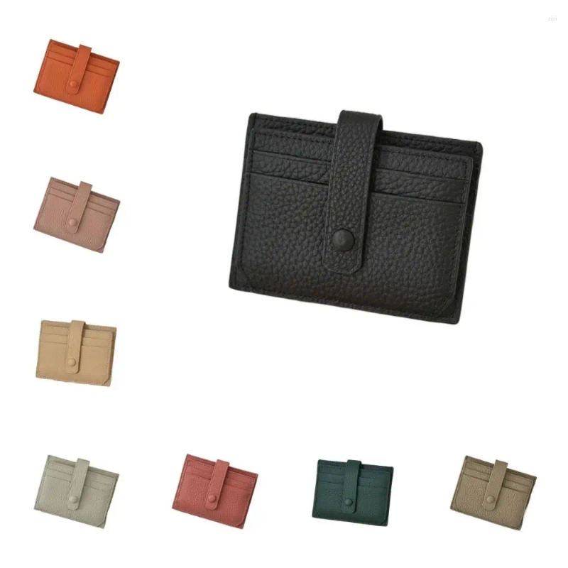 Card Holders Multi-card Slot Holder Ultra Thin Multi Pockets Clip Change Storage Coin Purse Women
