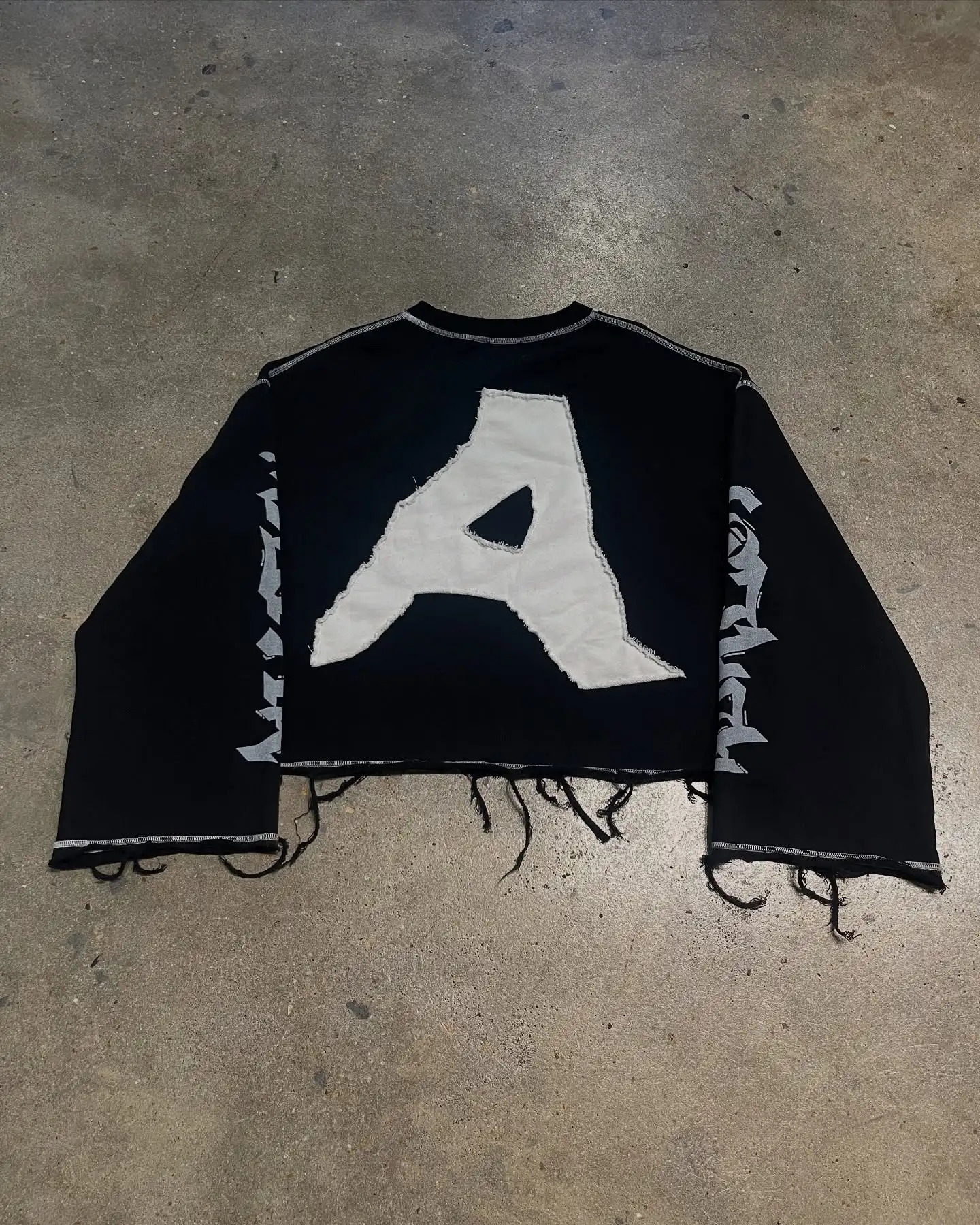 Y2K T Shirt Retro Gothic Large Letter Pattern Long Sleeve Hip Hop T Shirt Men Women Punk Street Clothes Sweatshirt Rock Top 250715