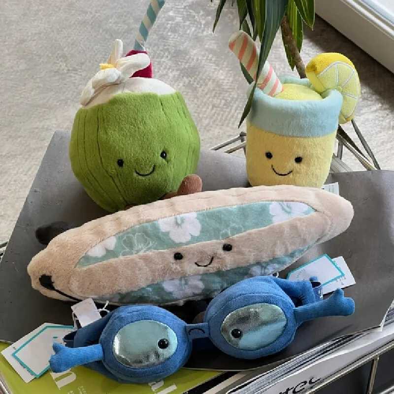 Hot Selling In Stock BritainS 25th Summer New Product Surfboard Doll Cute And Fun Plush Toy Pillow For Birthday GiftXJ250715