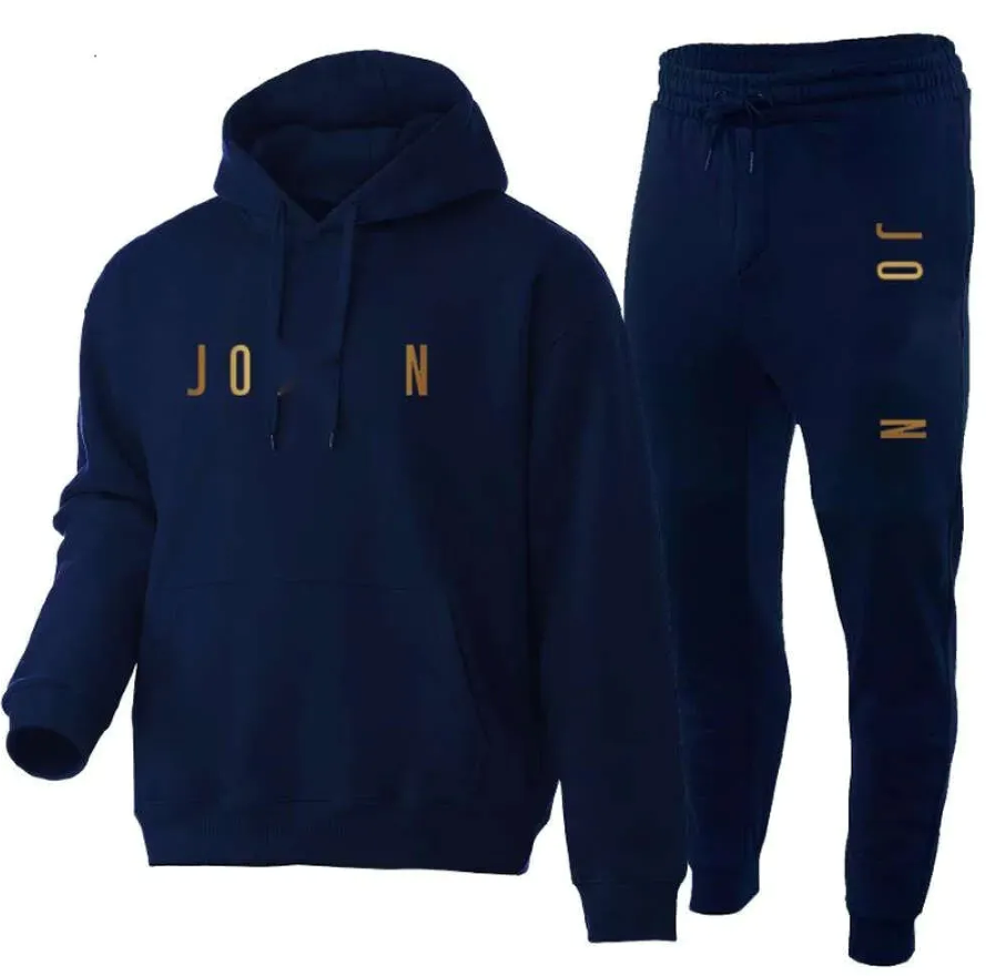 hot sale Mens hoodie Tracksuit Casual Sweater And Hoodie Pants Two Piece Set Sweatsuit Jacket Man Clothes Tracksuits