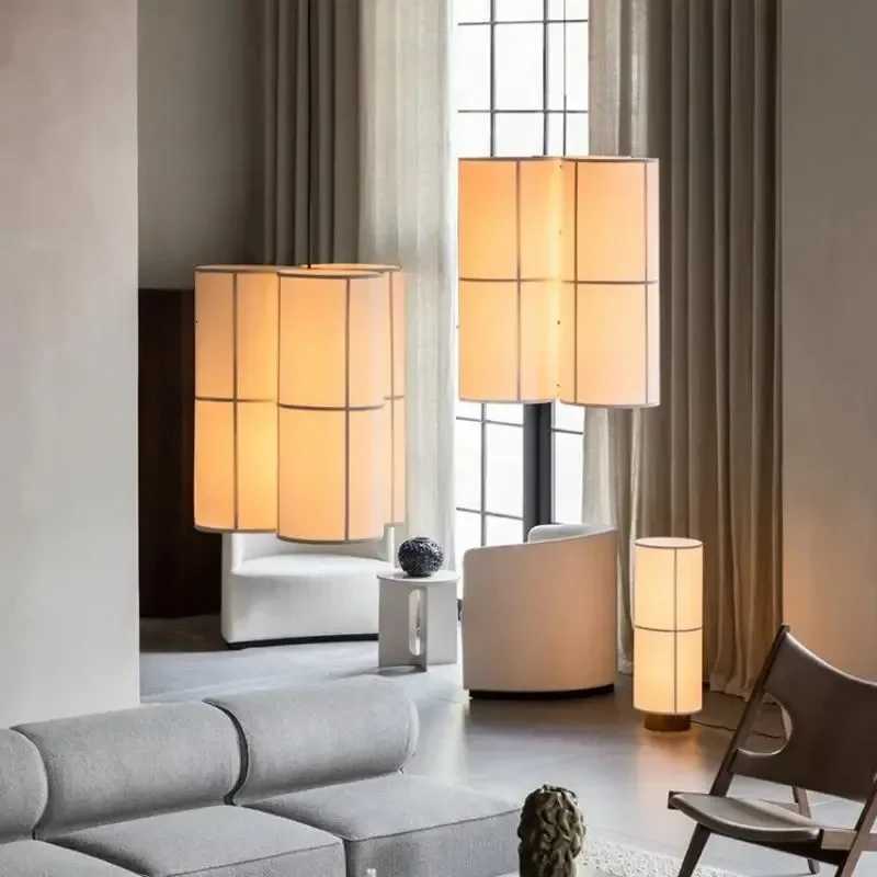 100% Cotton Fabric Led Pendant Lamp Designer Fabric Ceiling Chandelier Villa Parlor Restaurant Japanese Dining Table Hanging Lamp G250715