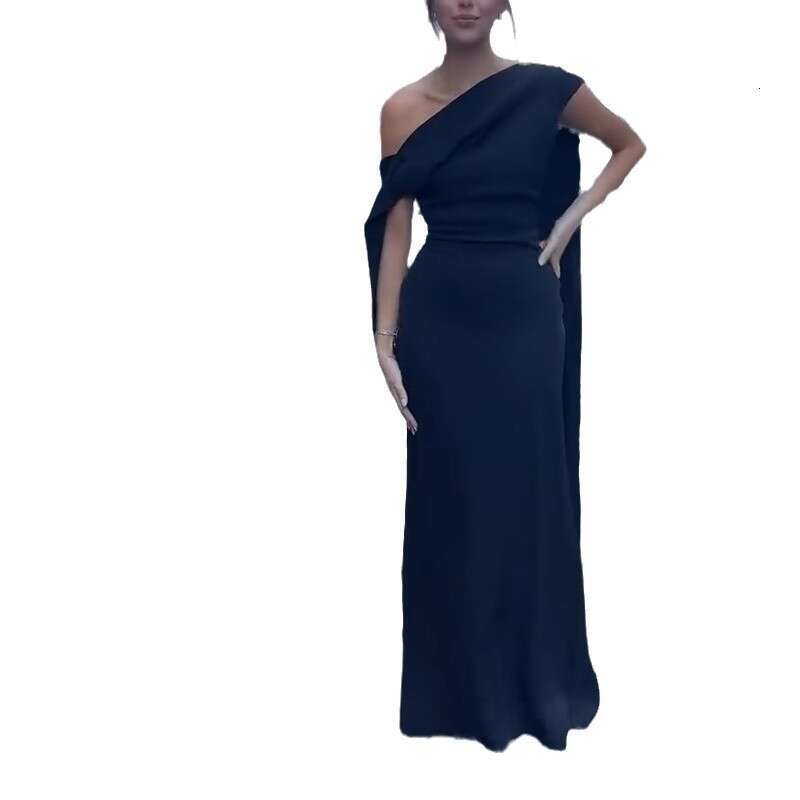 Summer New Women's Sleeveless Sexy Solid Color Slim Fashion Elegant Dress B5