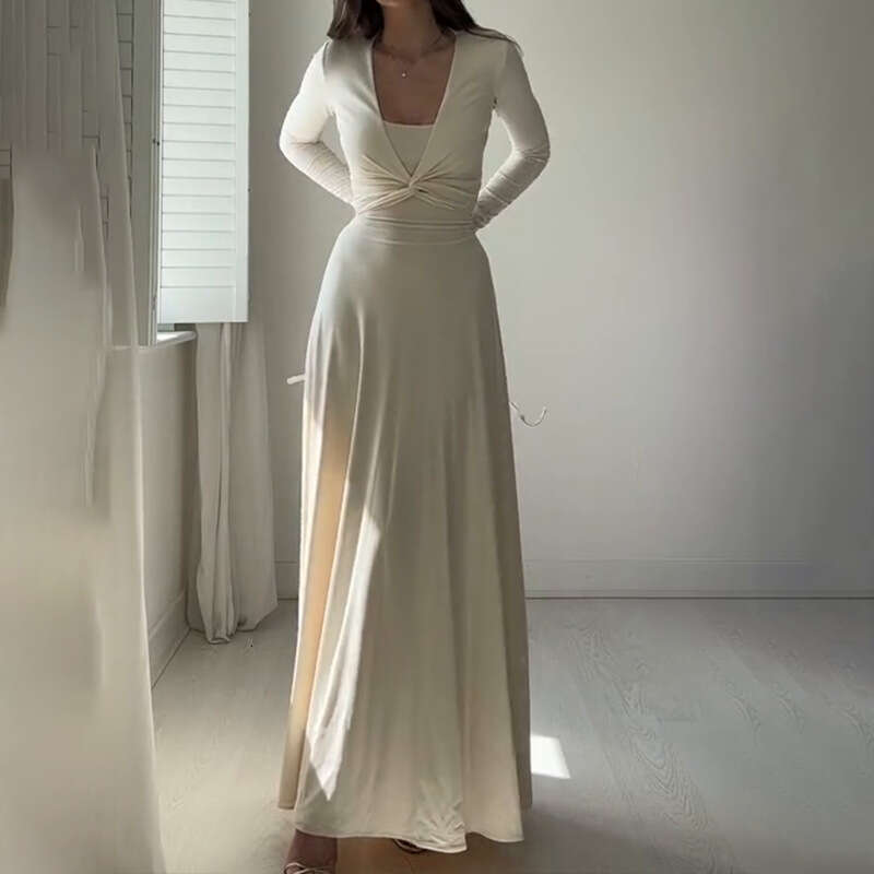 Autumn New Women's Pocket Double Layer Dress Casual Jacket Solid Color Fashion Suit For Women B5