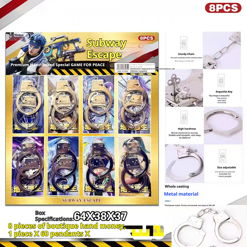 Halloween trick handcuffs children's toys handcuffs handcuffs whole person handcuffs magic props factory direct sale