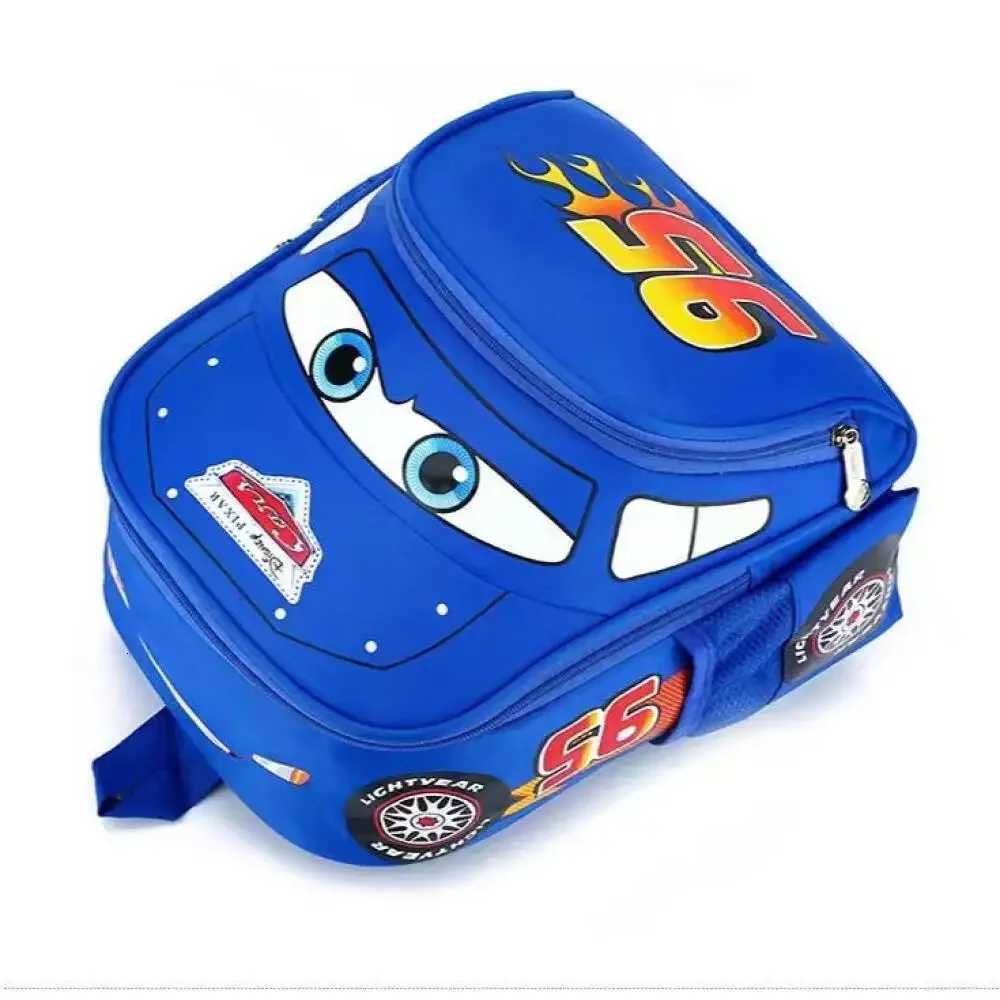 Cool and Handsome Cartoon Car Shaped Childrens Backpack Nylon Waterproof Backpack Lightweight Mom Bag for Going Out X2507151