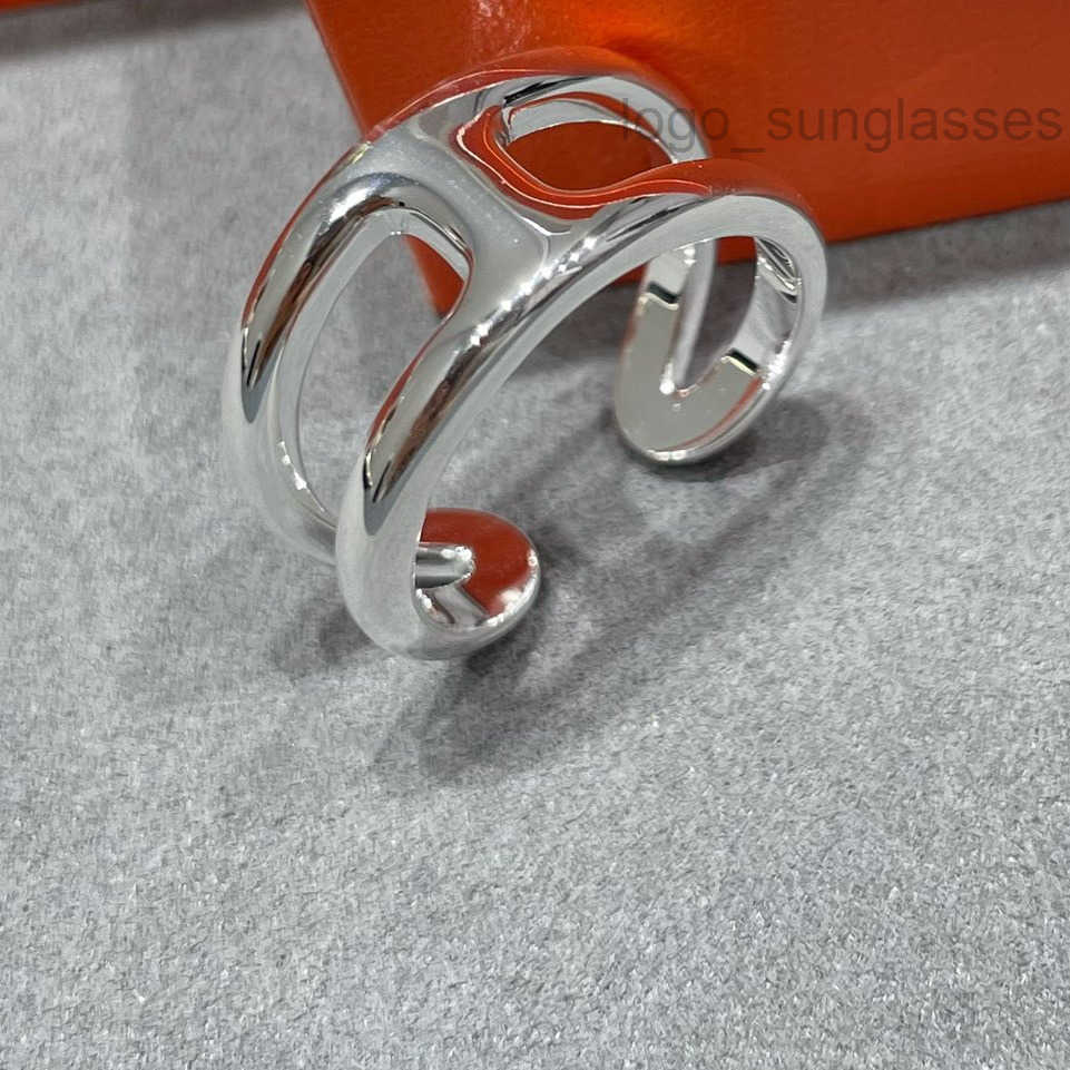 Designer 925 silver ring designer H rings size 5678 for women suitable couples ring Top quality counter box 011