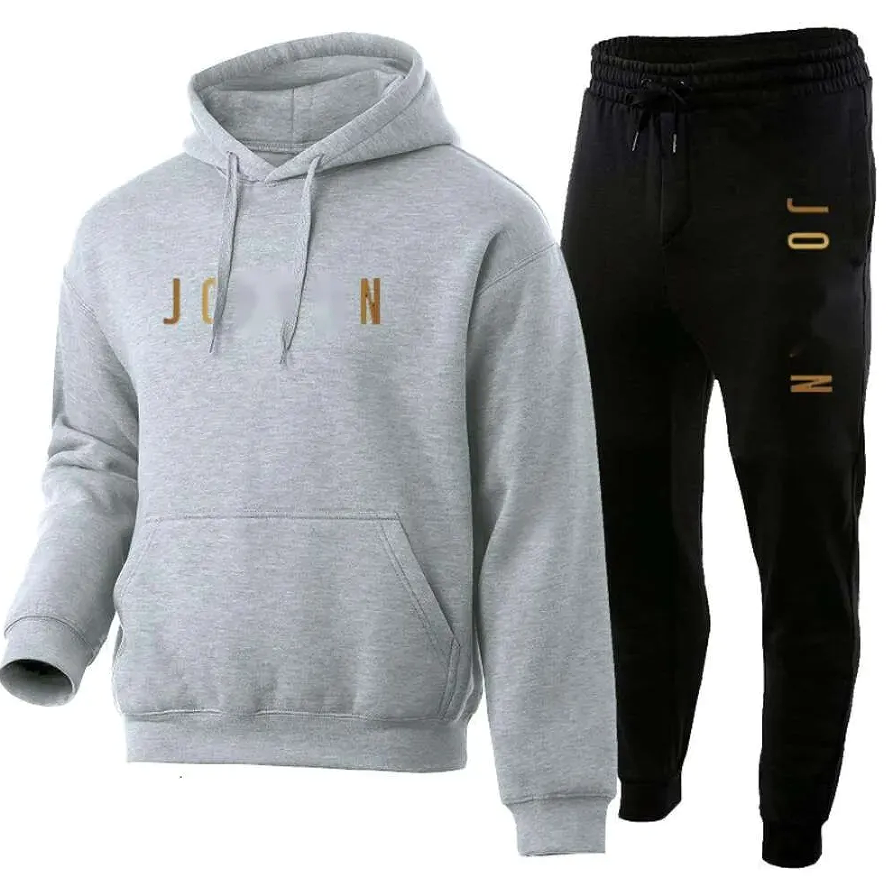 new Mens hoodie Tracksuit Casual Sweater And Hoodie Pants Two Piece Set Sweatsuit Jacket Man Clothes Tracksuits