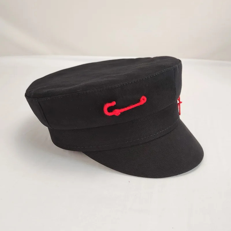 RB Letter Military Cap Spring Summer Travel sboy Caps Fashion Women Streetwear Flat Top Sailor Hat Lady Navy Hats 250714