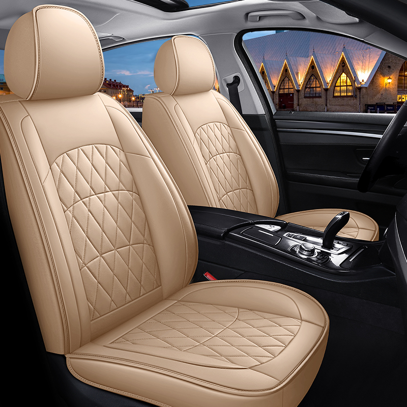 Diamond-patterned elegant car seat cover