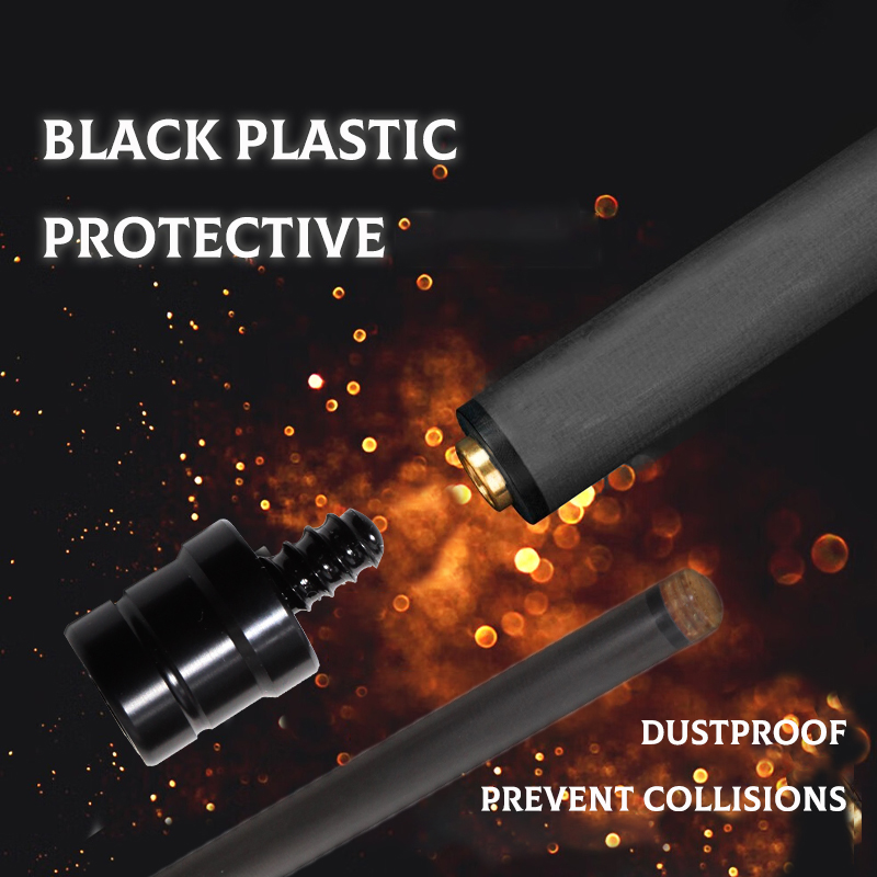 OKHEALING 29in Carbon Fiber Pool Cue Single Shaft, Tip 12.4mm, 12.9mm, 3/8 * 8, 3/8 * 3 Joint Bakelite, Pigskin tip Low Deflection Technology, Ultra-S