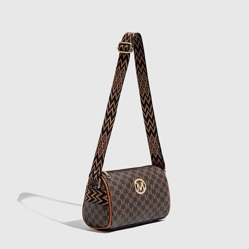 New 2025 Fashion Versatile Large Capacity Phone Shoulder Women's Crossbody Printed Cylinder Small Bag