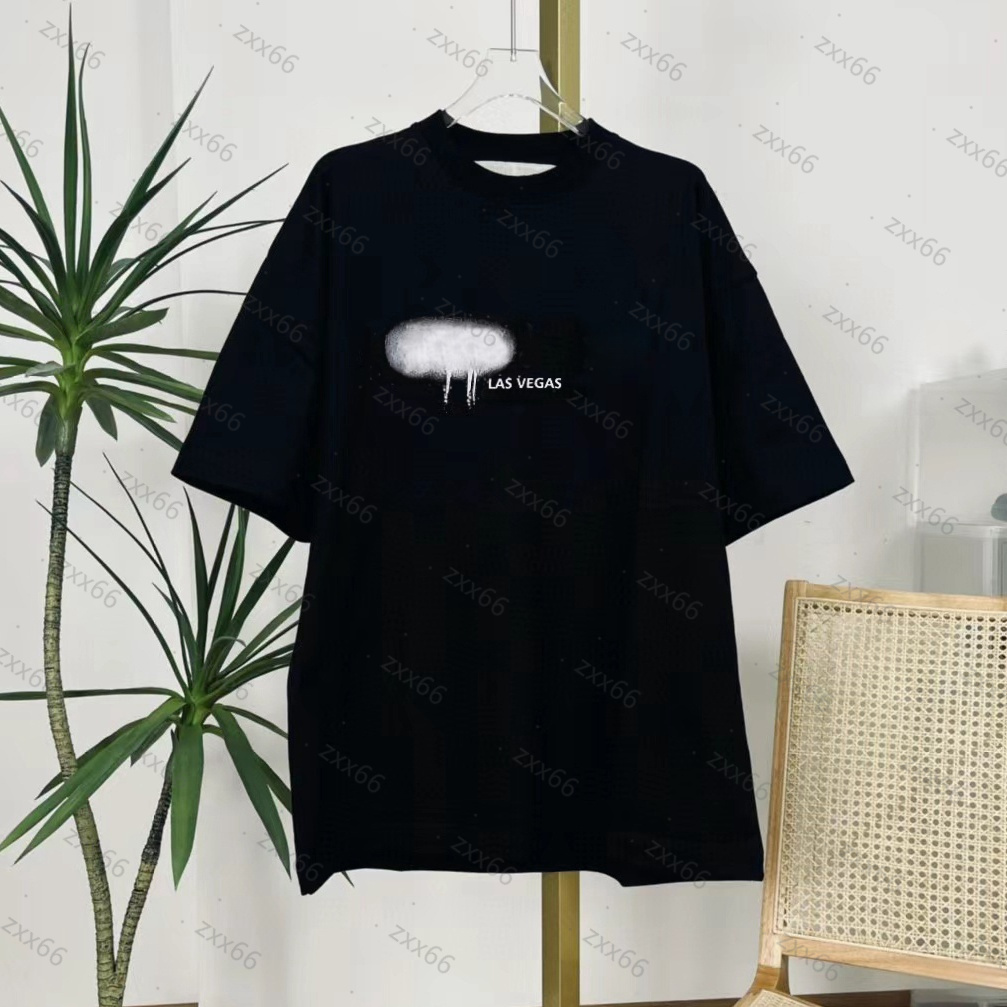 designer t shirt clothing shirts spray heart letter 100 cotton short sleeve spring summer mens womens tees 02