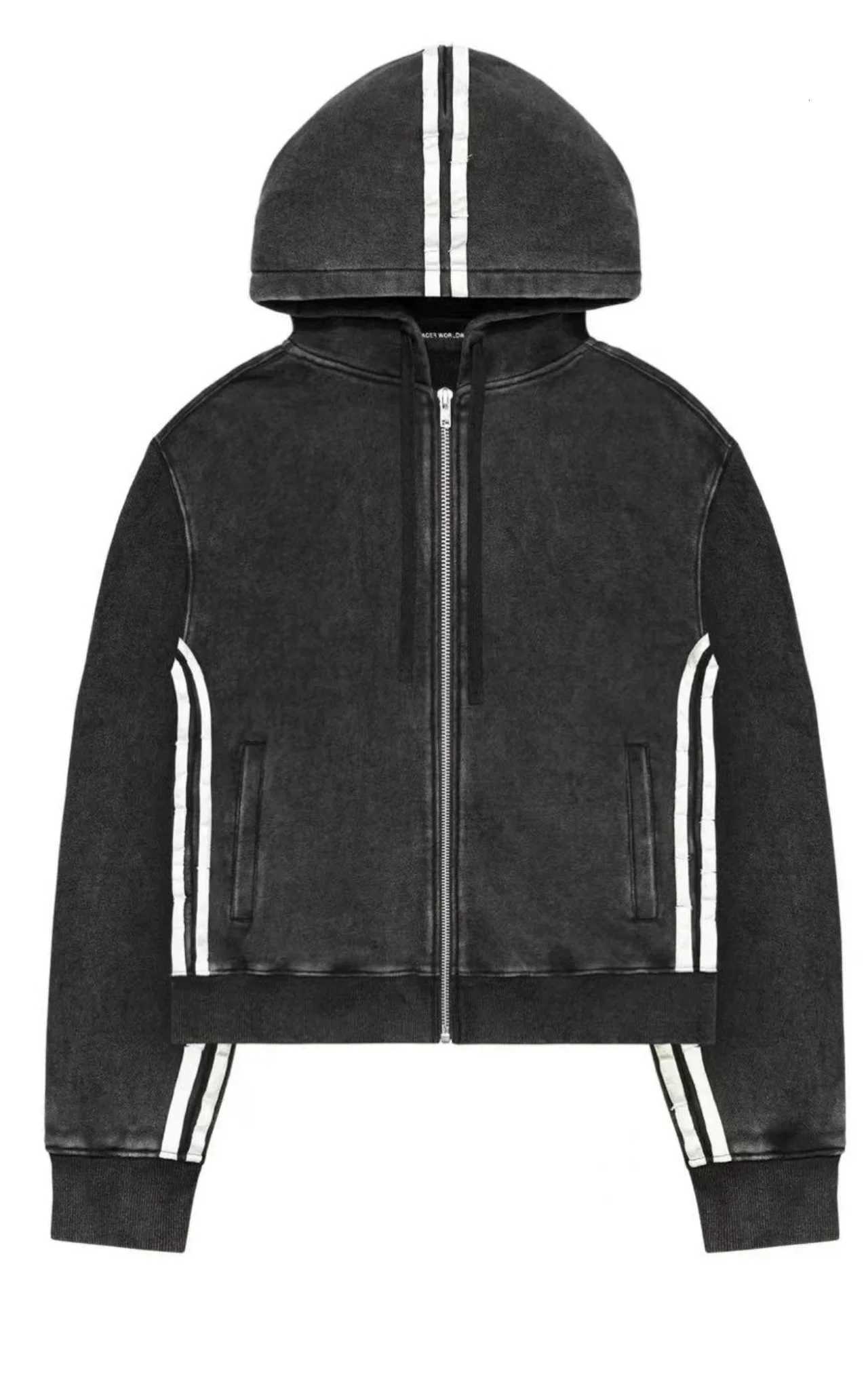 2K Zip Up Hoodie Fashion Casual Stripe Graphic High Quality Oversized Hoodie Men Women Sweatshirt Punk Hip Hop Tops Streetwear X2507151