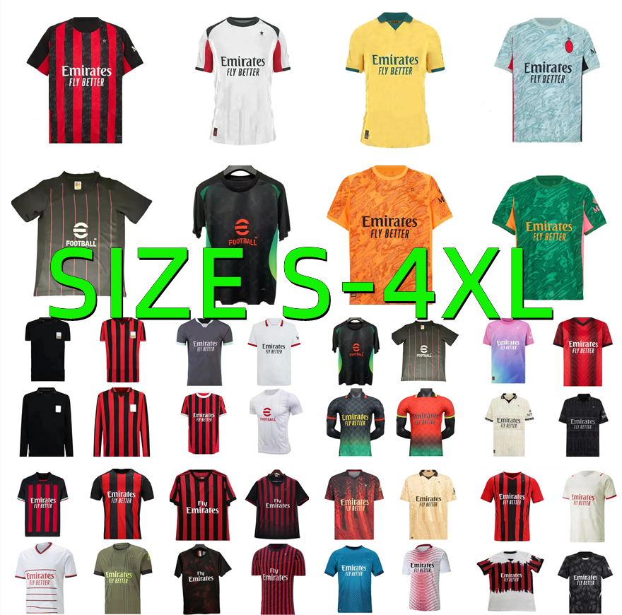 16 17 18 19 20 21 22 23 24 25 26 IBRAHIMOVIC MODRIC Milans soccer jerseyS 2025 2026 REIJNDERS R.LEAO RAFA LEAO PULISIC GIMENEZ JOAO FELIX football shirt Camiseta de futbol