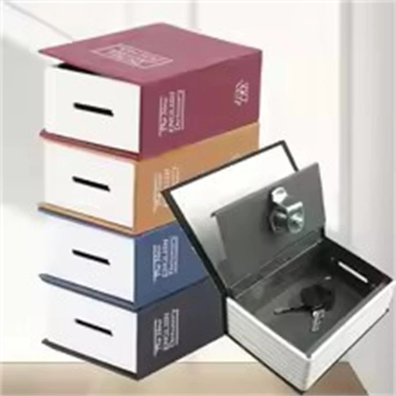 Creative Dictionary Book Money Boxes Piggy Bank With Lock Hidden Secret Security Safe Lock Cash Coin Storage Box Deposit Box 250709