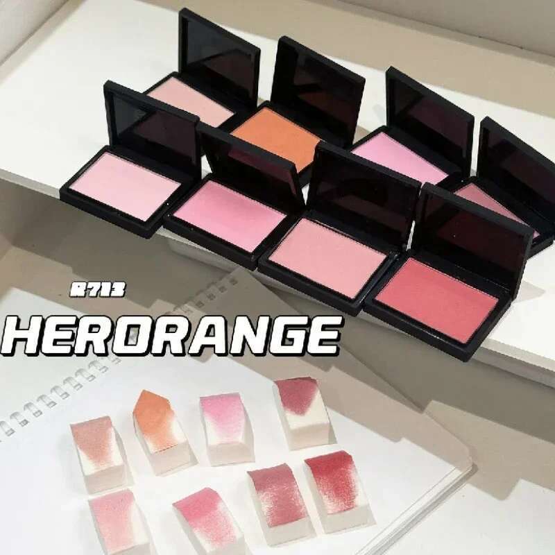 Sweet Orange Blusher Makeup Powder Blush Latte Nude Peach Cheek Face Contour Brighten Lasting Rich Color Rouge Cosmetics X250715