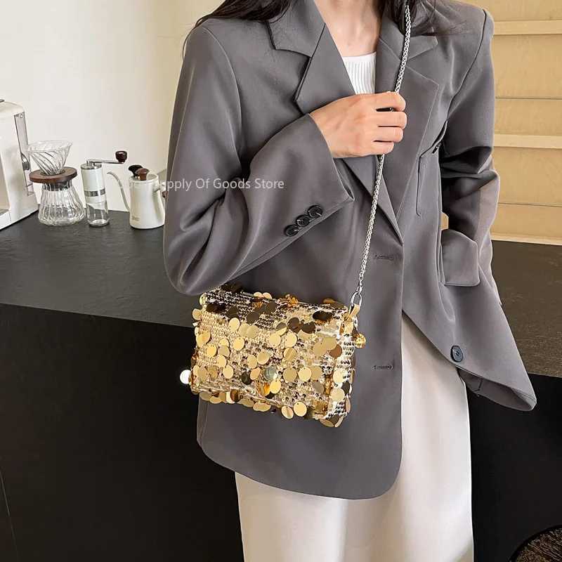 Luxury Gold Sequined Party Purse Eevning Bag Women Summer Mini Small Bag Satchel Lady Girl Versatile Crossbody Phone Bag