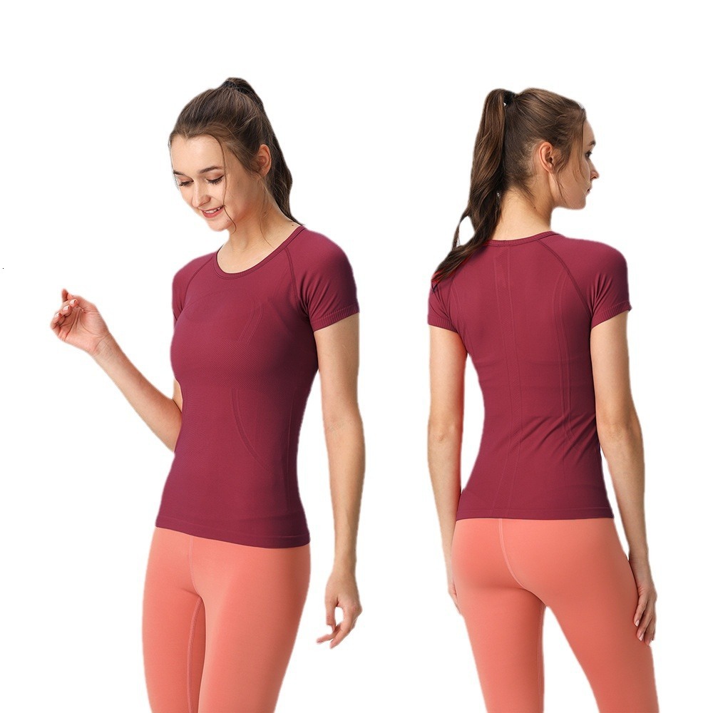 EBB TO STREET New Yoga Wear Top Sexy Quick-Dry Women's Sports Short Sleeve T-Shirt