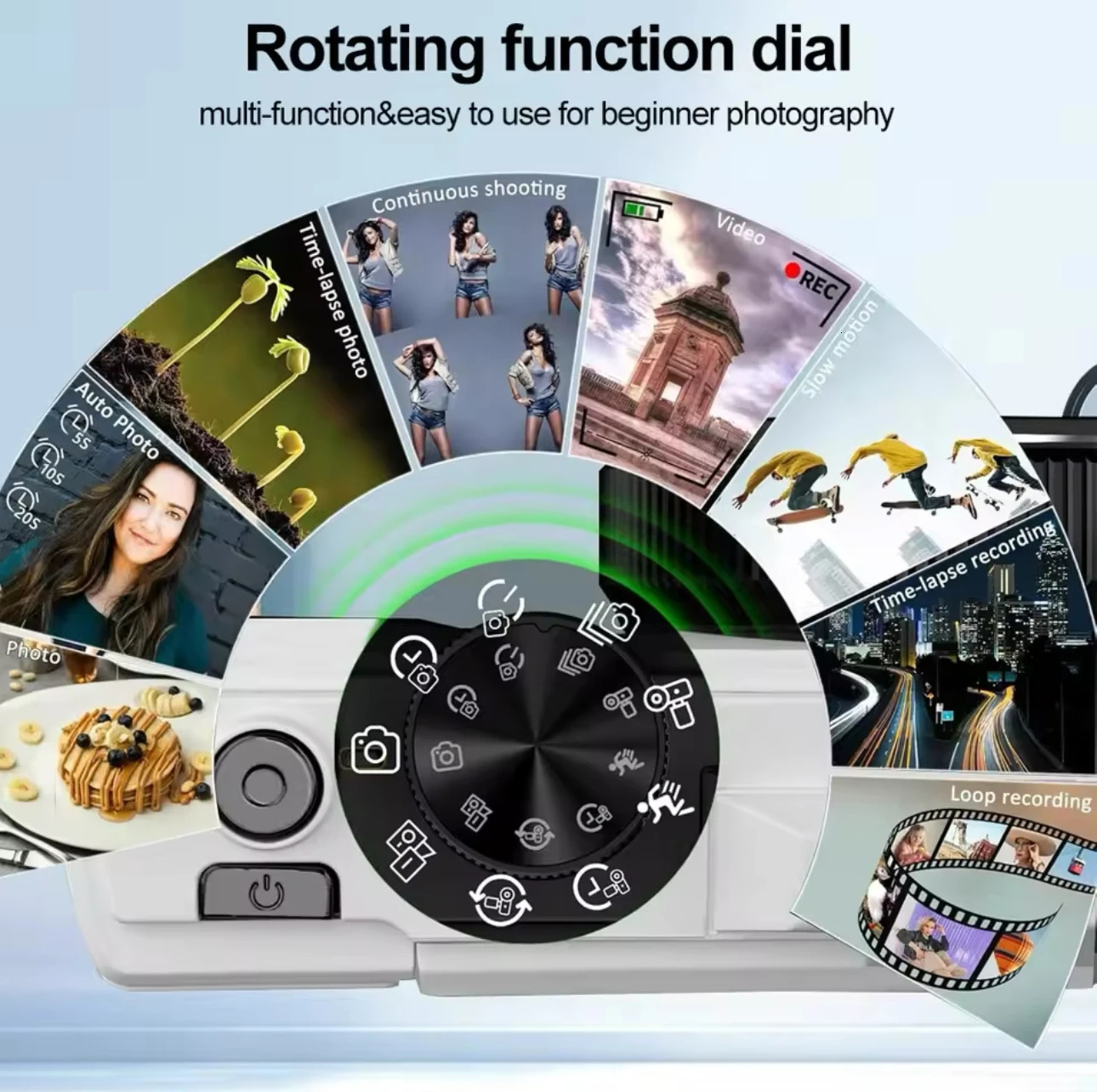 5K Ultra-High Definition 18X Zoom Digital Camera 3.0-Inch 180-Degree Rotating High-Definition Screen Student Camera Birthday Gif 250715