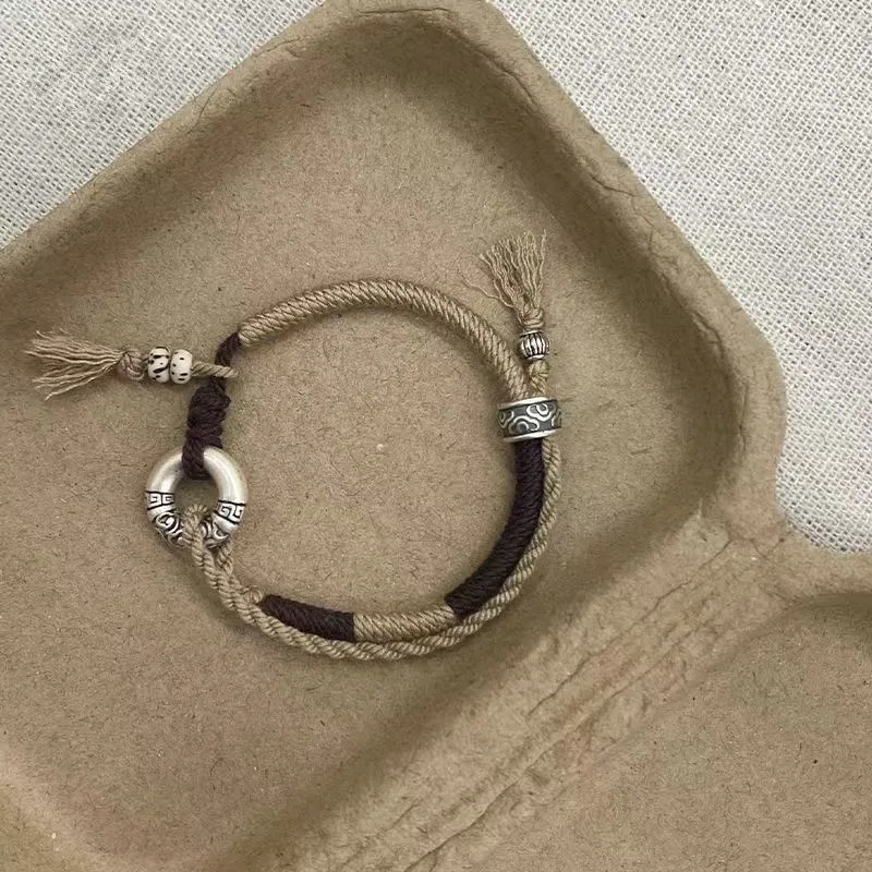 Fashion Hand Braided Lucky Ring Bracelet Minority Bangle Women Men Rope Lovers Gift Friendship Bracelet Size Adjustable 250712