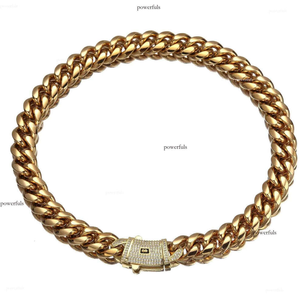Stainless Steel 6mm 8mm 10mm 12mm 14mm Hip Hop Cuban Link Chain 14k Fashion Monaco Necklace for Men