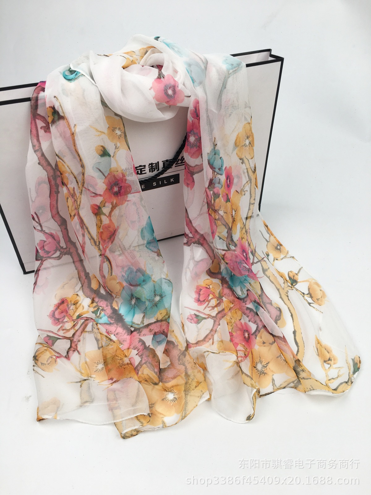 K1359 New Fashion Georgette Scarf Camouflage Scarf Sunscreen Silk Scarf Women's Breathable Printed Neck Scarf Beach Towel Shawl