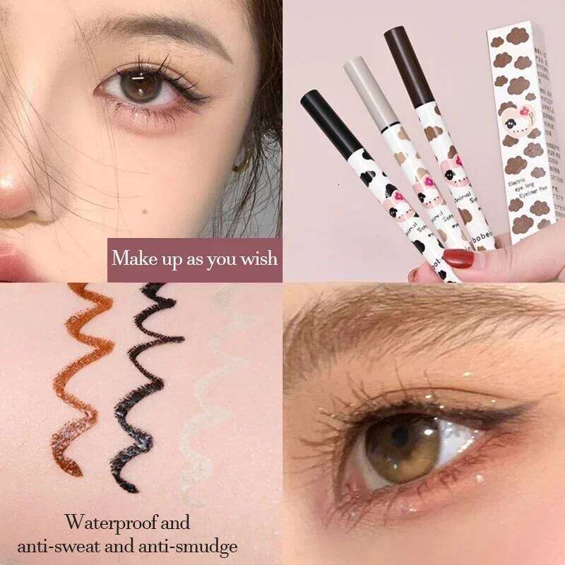 Liquid Lying Silkworm Eyelash Pen Quick Dry Waterproof Long-lasting Black Brown Eyeliner Pencil Beauty Eyes Makeup Tool X250715 X2507