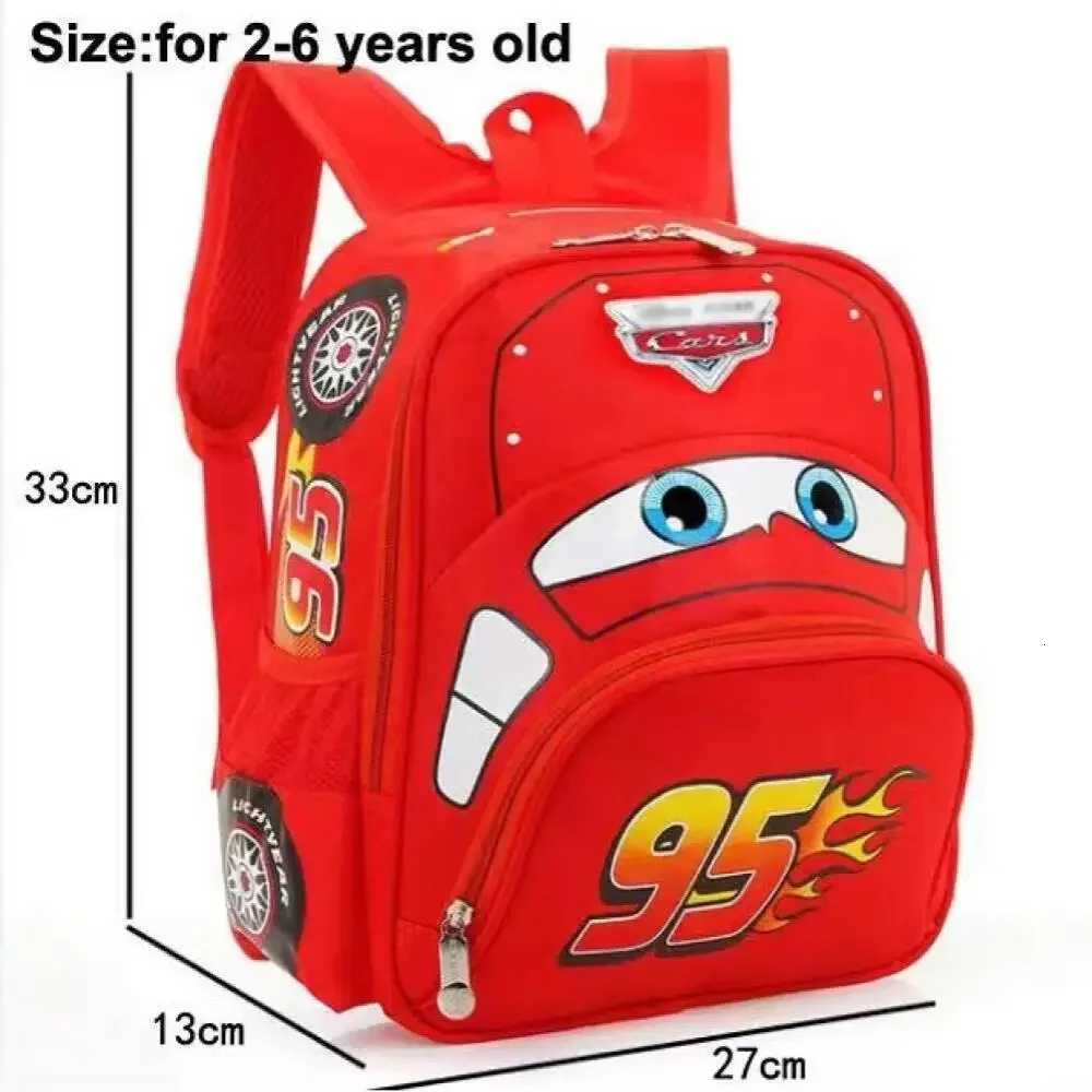 Cool and Handsome Cartoon Car Shaped Childrens Backpack Nylon Waterproof Backpack Lightweight Mom Bag for Going Out X2507151