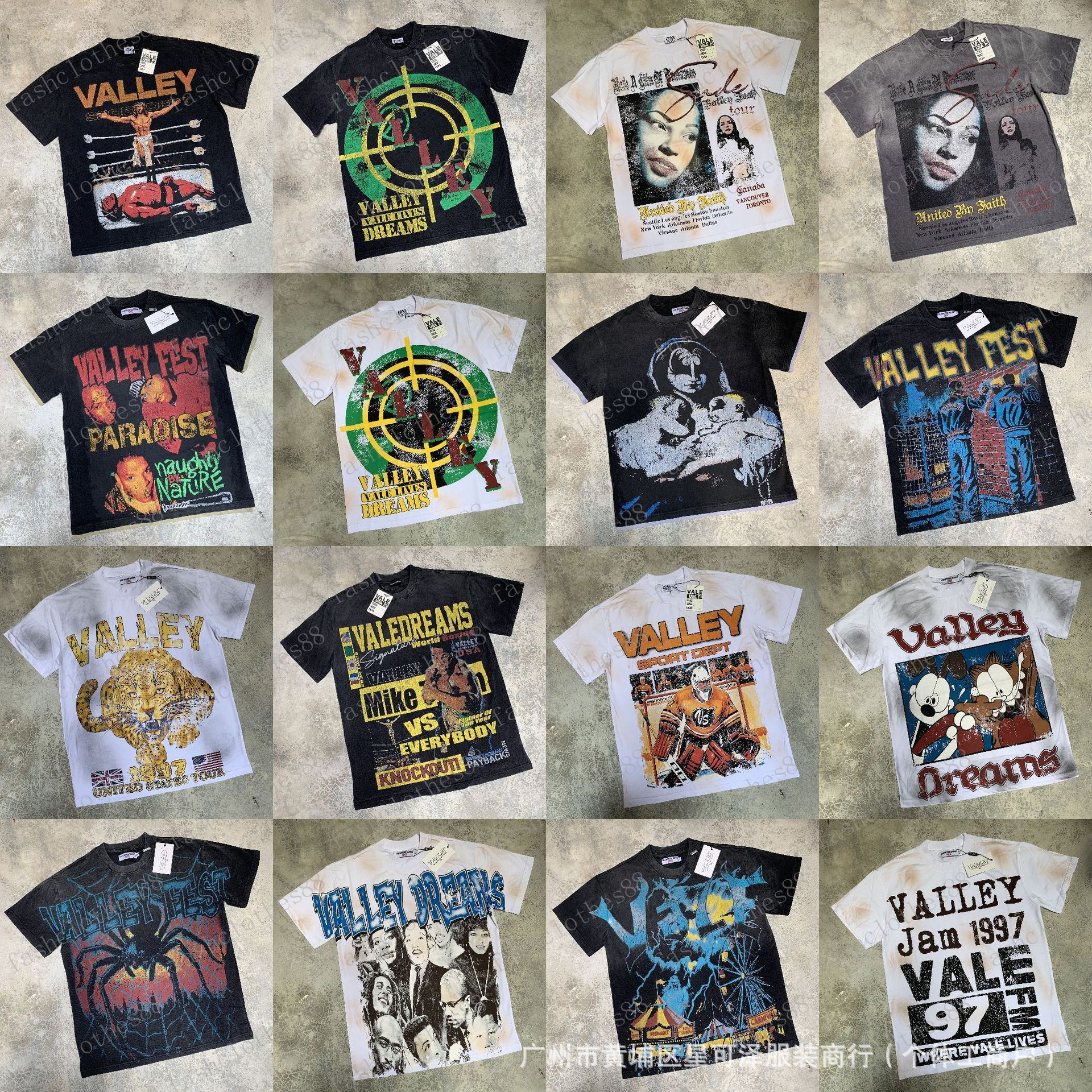Valley T Shirt Forever Summer Valley Shirt Designer Tee Valley Fest Mens Hip Hop Rock Graphic Tshirt Y2k Streetwear Fashion Valley Dream Party Oversized Tee