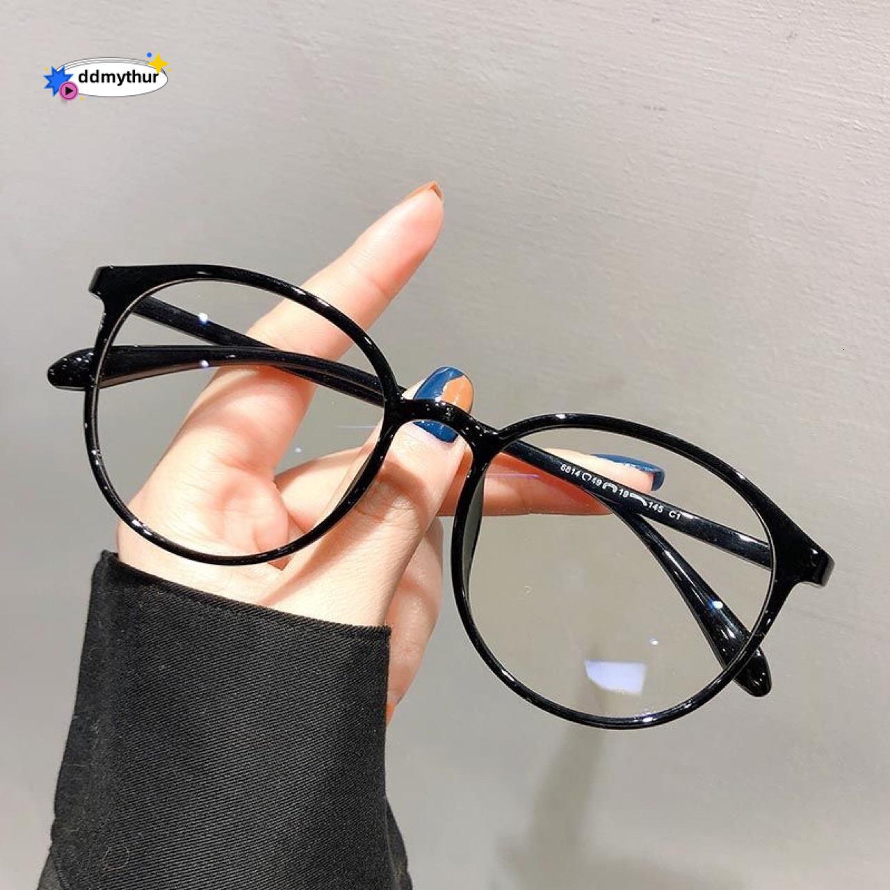 Small Round Trendy Myopia Frame for Women Anti-Radiation Anti-Blue Light Computer Eye Protection Glasses ddmythur