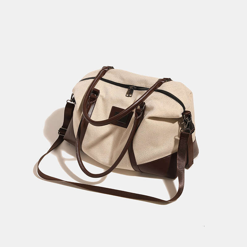Crossbody Tote Bag for Women Work Bag Lightweight Shoulder Large Capacity Contrast Handbag Outing Travel Large Color Canvas Handbag Fashion Bags