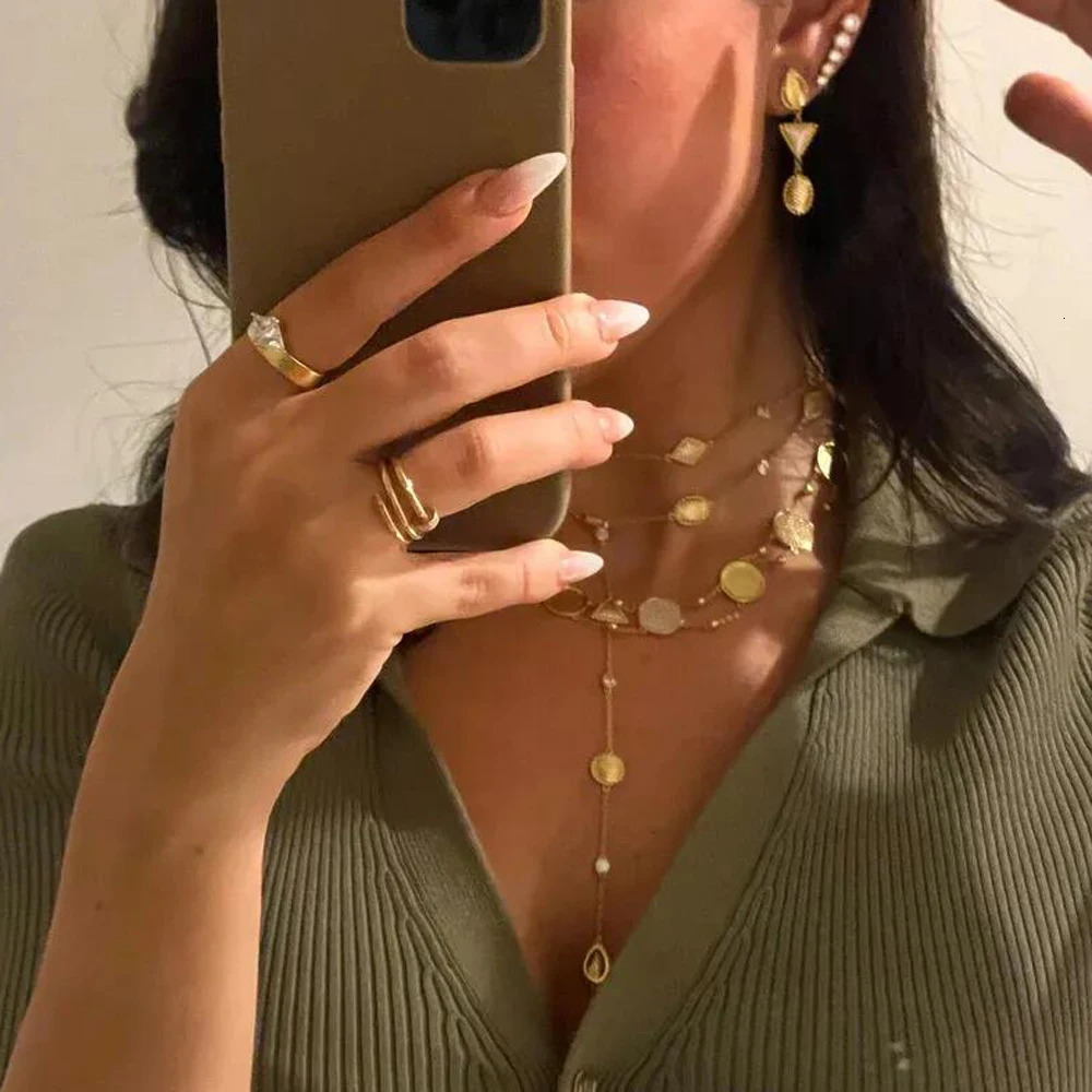 Bling round zircon necklace Cz Paved Necklace Gold Color Fashion Jewelry Gift for Women 250711